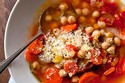 Chickpea Vegetable Soup With Parmesan, Rosemary and Lemon