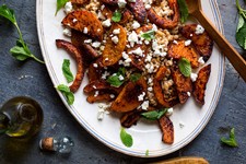 Farro with Roasted Squash, Feta, and Mint