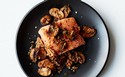 Salmon with Sauteed Mushrooms, Shallots, and Fresh Herbs